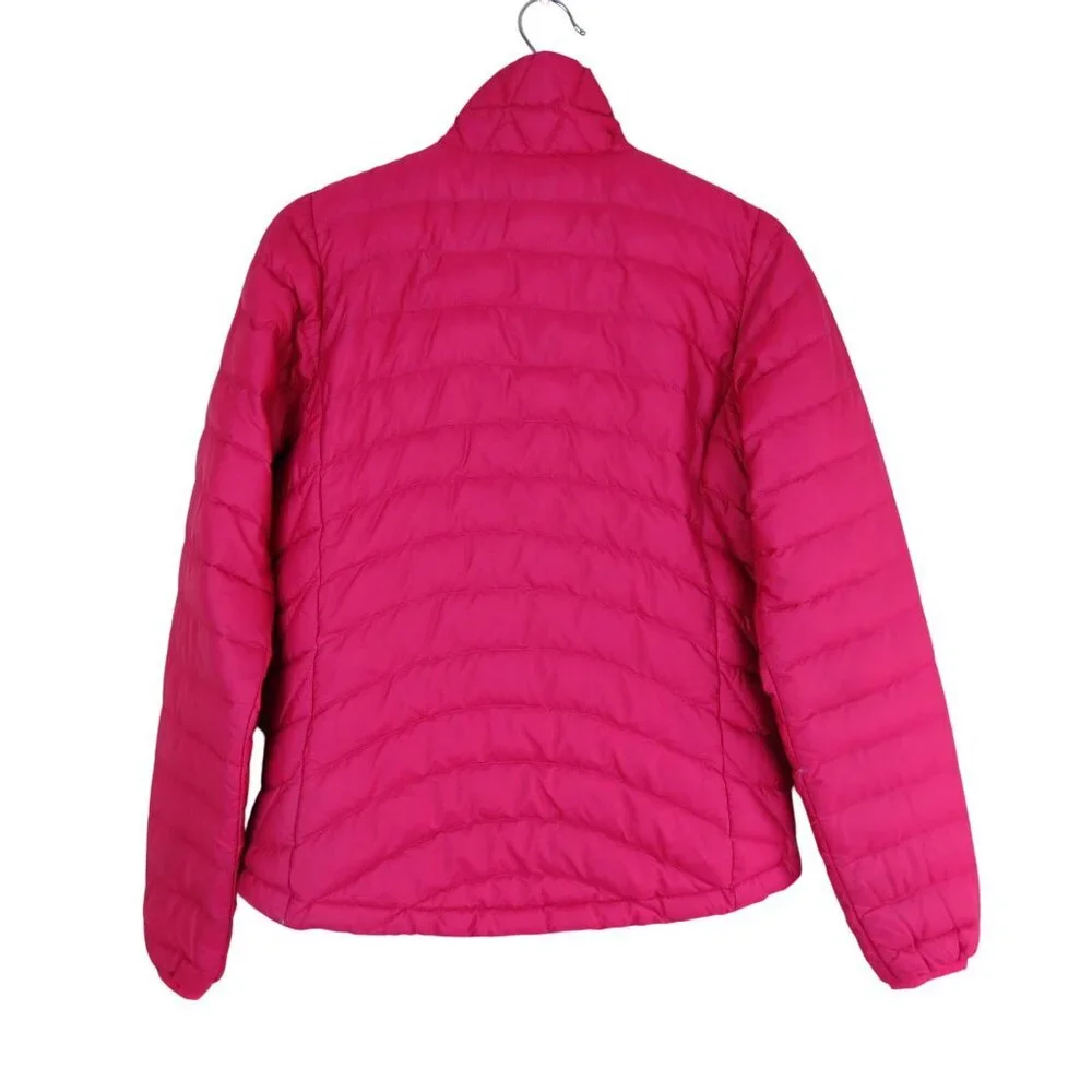 PATAGONIA Women's Cherry Red Down Sweater Puffer Jacket Size XS Lightweight